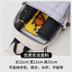 Huili crossbody bag for men's trendy sports travel breast bag large capacity portable cycling student flat backpack shoulder bag black [with orangutan pendant]