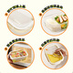 SUPOR crisper compartment glass lunch box office worker microwave heated lunch box student lunch box 1040ml cheese white