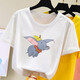 FHHUABD2025 Camiseta para mujeres Camiseta de hombro corta de manga corta Manio estudiante Top de color top de verano