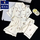 
Woodpecker three-piece pajamas for women in summer 2025 new thin women summer cloud cotton short-sleeved short-sleeved trousers can be worn outside 9922# cloud cotton three-piece set M [70-95]Jin[Jin equals 0.5 kg]