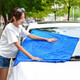 Large car washing towel, car wiping cloth, special towel, large thickened, water-absorbent, lint-free, customizable glass-wiping, traceless rag, gray 60*160cm