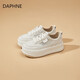 Daphne Daphne Summer Mesh Breatch Board Chaussures pour femmes 2025 Nouvelle hauteur de semelle épaisse Augmentation de 5 cm Small Sports Chaussures de Sports Off White 36