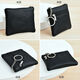 Hummer Mini New Small Card Bag, All-Match Key Bolet, Wallet de moneda de moda, almacenamiento compacto, billetera pequeña, cremallera, bolsa de monedas, negro suave