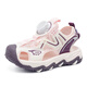 Babudou Children's Shoes Boys Summer Breathable Toe-cap Beach Shoes 2025 New Girls Fashion Children's Sandals Soft Sole Shoes Cherry Blossom Pink/Rich Purple (52045) 33 Suitable for feet length 20.8cm