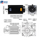 Yue Changsheng Pufide 130 three-phase stepper motor set 24/28/35/50/60N driver 3ND2 130 with brake 28N shaft 24 +3ND2283