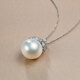 Queen of Pearls Freshwater Pearl Necklace S925 Silver Single Baroque Pendant Girlfriend Birthday Gift