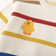 DUDU Home Kinder Herbst Baumwollpullover Jungen Herbst Cartoon Pullover Mädchen bequem warm warmer Top Baby Pullover gelb 90