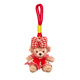 Yusenyi cute little bear bag pendant car keychain girl couple school bag hanging decoration plush doll girl gift brown sweater Feifei super sweet face
