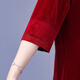Saimandie fat mother-in-law plus fat plus size wedding banquet dress female noble dress wide wife extra large size foreign style mother belly cover burgundy 9XL 191-205Jin Jin is equal to 0.5 kg