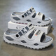 Semir 2025 Summer nuevos zapatos para hombres zapatos de playa casuales con sandalias afuera sin adelgazamiento de un adelgazamiento y sandalias de dos ropa para hombres gris 42-43