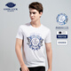 Desha Sommer Baumwolle bequemes Basishemd für Männer Jugend Fashion Diamond Patch Casual Kurzärmer T-Shirt Fy13553 Tinte Schwarz l gleich Größe