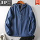 Jeep Spirit Jeep Jacke Herren Frühling und Herbst Neue Softschalen winddichte wasserdichte mit Kapuze im Freien verdickte warme Fleecejacke schwarz 677a Herrenstil L.