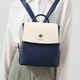 CNOLes [neues Produkt] Rucksack für Frauen 2025 Neues Mode -Rucksack für Frauen für Frauenschulenschule Design Computerbeutel Reisetasche Beige mit Blue_ [Bienenmuster]