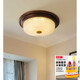 He Jiangong American ceiling light bedroom ceiling retro lamp rural aisle study lamp European lamp sun upgraded version 9923W 9923W C small brown 18B