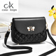 Casa-Kupscck Sac féminin en cuir authentique 2025 Nouveau sac de diamant petit sac pour femmes Mini Mobile Phone Sac Version coréenne Versatile à une épaule cross-body Small Square Beige Blanc