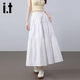 IT It French Sweet Sweet Mid Legth Rock 2025 Sommer Neues Hoch-Temperatur-Design mit großem Speichen-Temperament A-Line-Rock