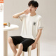 Pajamas modal Summer 2025 Nouveau costume Shorts shorts minces, lâches et décontractés, de grande taille vêtements d'ameublement de maison g [6623] shorts modaux et xl respirant [recommandé 120-140jin [Jin est égal à 0,5 kg]]]