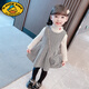 Girls Dress Autumn and Winter 2025 New Children's Clothes Western Style Winter Baby Girl Plush Skirt Fashionable Suit Black Jacket + Vest Skirt + Sweater 90 90cm