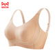 Ropa interior sin trazadas de gato para mujeres con senos grandes, senos pequeños, anti-sagging, taza completa, sin anillos de acero, ajuste de gran tamaño sujetador negro M (adecuado para 75/34bcde)