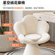 Bamboo Makeup Stool Bedroom Dressing Stool Modern Simple Small Apartment Italian Light Luxury High-end Manicure Dressing Table Chair Flower Dressing Chair Caramel Color