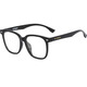 Gafas anti-luces de luz plana de Kawakubo Rei para mujeres Estilo coreano sin maquillaje en el marco de marco grande MAR marco de ojo Hombres 9202 9201C3 Gris transparente (estilo grande y moderado de espejo) Elija una lente de marca para proteger sus ojos de manera más tranquilizante