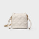 
AnySmic international first-line brand new fashionable Korean style chain bucket handbag small carry bag one-shoulder crossbody bag beige white