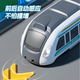 仿真火车电动小火车高铁声光音乐儿童卡通玩具男孩女孩汽车益智 【声光音乐】高铁列车-黑色