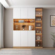 Sideboard cabinet wall integrated display cabinet modern simple storage cabinet household wine cabinet tea cabinet storage storage cabinet style 15280*40*220 SF Express installation