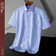 VICUTU official flagship store Summer men's short-sleeved shirt business casual white shirt versatile commuting DX6621 38 size recommended weight 100-120Jin [Jin equals 0.5 kg]