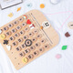 Hanoufeis neues Produkt Ins Kinderzimmer Holzkalender Baby Kognitive Werkzeuge Schreibtisch Kalender Desktop Anhänger Perpetual Kalender Buche Holzkalender Anhänger