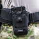 Micro box Amaison tactical walkie-talkie bag, shoulder strap bag, mobile phone bag, waist mobile phone case, universal arm bag, molle attached bag, black case + shoulder strap, molle hanging ring, one size fits all
