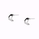 PT950 Platinum Earrings for Women 2025 Hot Style Simple and Temperamental Platinum Earrings for Ear Piercing as Birthday Gift for Girlfriend Curved Earrings
