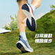 361 degree sports shoes men's shoes flying fish summer mesh breathable contrast color gradient running shoes shock-cushioning wear-resistant body measurement shoes blue mist gray/fluorescent strong orange 43
