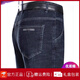 JEEP SPIRIT Jeep Summer Jeans Men's Straight Loose Thin Jeans Middle-aged High Waist Dad Long Pants 3891 Medium Blue 29 [2 feet 2 Waist]