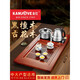 Jinzhao K-738 Antike Blume Massivholz Tee Tablett Tee Tee Tee Set Set automatisch integrierter Haushalt Tee Tee Brewing Tisch Tee Tablett mit F9 Shunquan Griff Wasser Tee Kunstofen Kung Fu Tee Set Tee Eimer