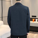 DVHNMK Veste pour hommes Spring et automne à l'automne New Style Business Businet Office haut de gamme Plaid Jacket Jacket Navy Blue [Spot Deviling Twit