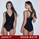 速比涛（Speedo）断码清仓游泳衣女遮肚子显瘦成人泳衣女士泡温泉保守新款泳装福袋 黑色13575【吊牌价559】 S 【32码建议体重44-50kg】