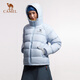 Camel Women's Down Jacket 2025 Autumn and Winter New Style Men and Women Same Style High-Polster a prueba de viento y tibia chaqueta antiestática