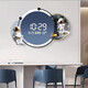 Kleine Zeichnungsuhr Cartoon Astronaut Uhr Wanduhr Wohnzimmer Dekoration Gemälde LED LEGELTRONISCHE ELEKTRONISCHE KREIS DIGITEL DIGITEL ZAHLUNG HAGEN ZP3271 [Humaner Körper Sensing kann immer eingestellt werden] 24 Zoll [60*40 cm] Plug-in-Version mit Licht mit Licht