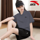 
Anta sports suit for women summer polo shirt for women short-sleeved T-shirt for women shorts for women quick-drying ice silk loose breathable casual suit pure white/black M