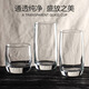 He Jiangong glass transparent milk breakfast cup simple household heat-resistant drinking water brewing cup fruit juice drink beer cup 13791-transparent 200ml-1 pack
