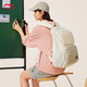 
Li Ning backpack for men and women the same style 25 new sports life series retro fashion versatile casual backpack ABSV393 egg custard ash-sukaki-rock white ash-3 F