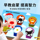 ZOZX German tearing book baby quiet hand tearing cloth book baby early education 6 months educational toy 1 year old cognitive teaching aid book full set [4 books]
