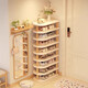 Home entrance shoe rack multi-layer home door rental essential goodies 2025 new small narrow simple storage rack thickened and bold 6-layer Yunxi white