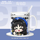 Howang De Mingchao Surrounding Water Cup Verina Anke Bloomer Creative Ceramic Mug Drinking Water Cup Milk Cup Coffee Cup [White Handle] DR1049 Exquisite Mug [Single Cup + Spoon + Coaster]