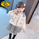 Girls Dress Autumn and Winter 2025 New Children's Clothes Western Style Winter Baby Girl Plush Skirt Fashionable Suit Black Jacket + Vest Skirt + Sweater 90 90cm