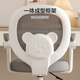 Warner new computer chair learning chair ergonomic chair home backrest chair DK828 grey pulley style without armrests