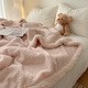 Pick up cat ins style rabbit plush blanket student dormitory milk velvet air conditioning nap small blanket office shawl caramel coffee jacquard rabbit plush soft and skin-friendly not 200x230cm scene sofa bed blanket