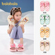 Balabala children's shoes children's slippers boys and girls bathroom home shoes 2025 summer new shoes cartoon animals pink 60010 19