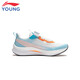 Li-ning kids li ning chores de course pour enfants chitu 7pro masculin de chaussures de course professionnelle chaussures chaussures chaussures chaussures avec choc absorbant les baskets à semelle adolescente légères standard blanc / dolphin bleu [lapin rouge 7pro] taille 38